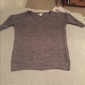 Grey Knitted feel shirt